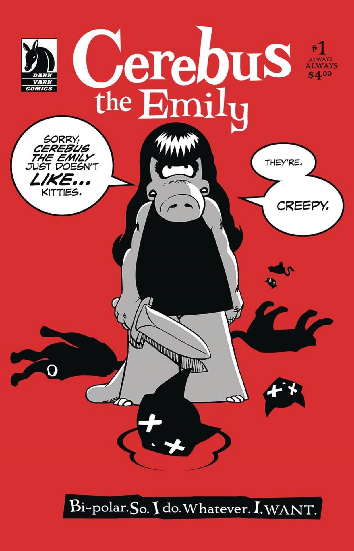 Cerebusu0027s Emily The Strange in Aardvark Vanaheim March 2022 Solicits