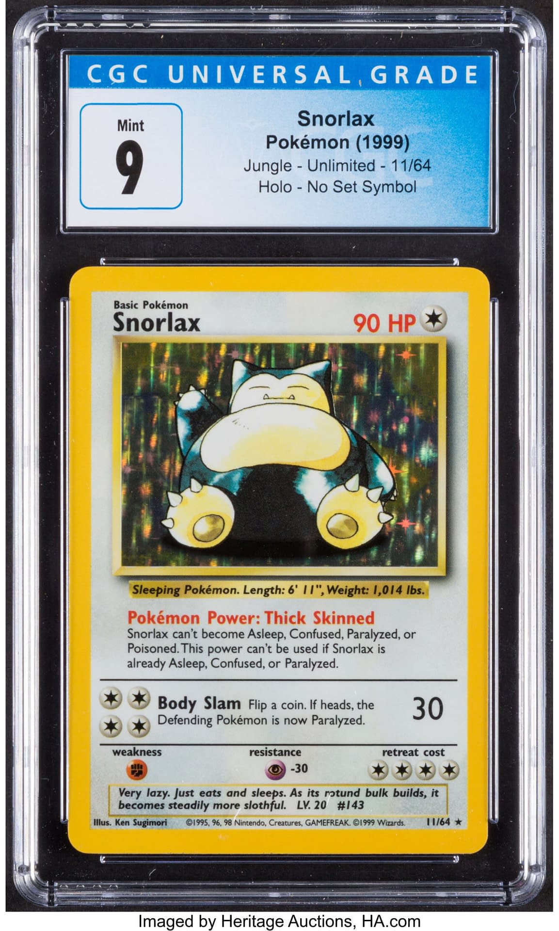 Snorlax Holographic Pokemon Card Value THE SHOOT