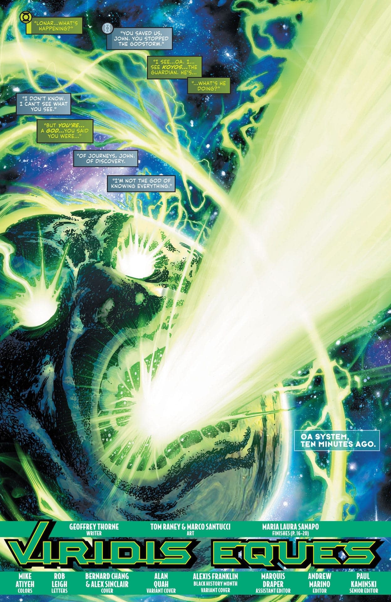 Green Lantern 11 Preview A Time for Stalling