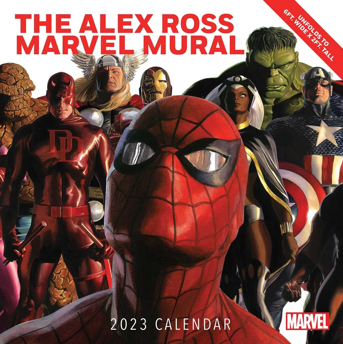 Alex Ross' Marvel Mural An Oversized Wall Calendar For 2023