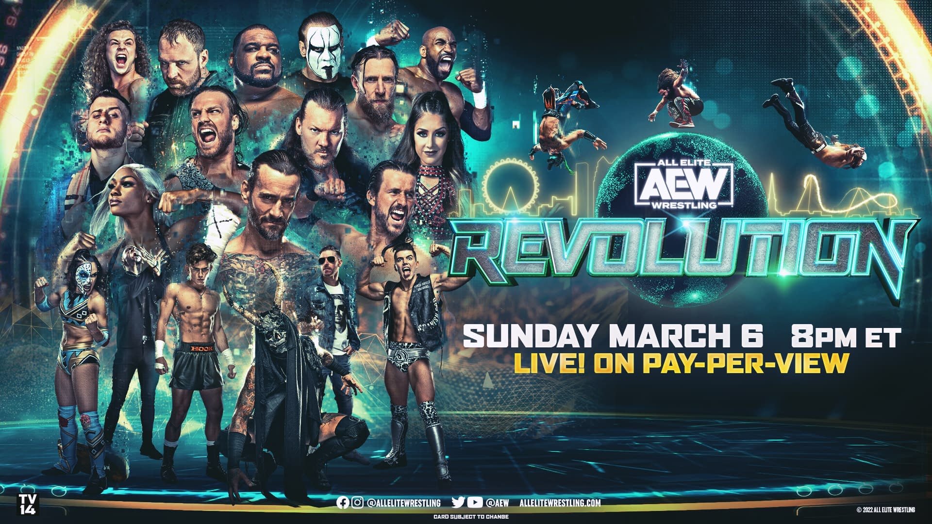 AEW Revolution Matches, Start Time, Potential Surprises, and More