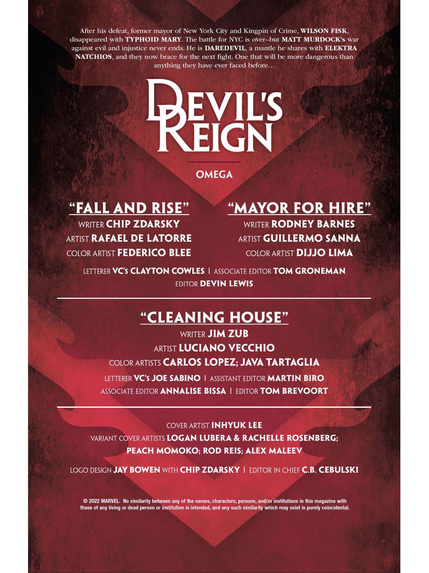 A Funeral For Matt Murdock - Devil's Reign Omega Preview
