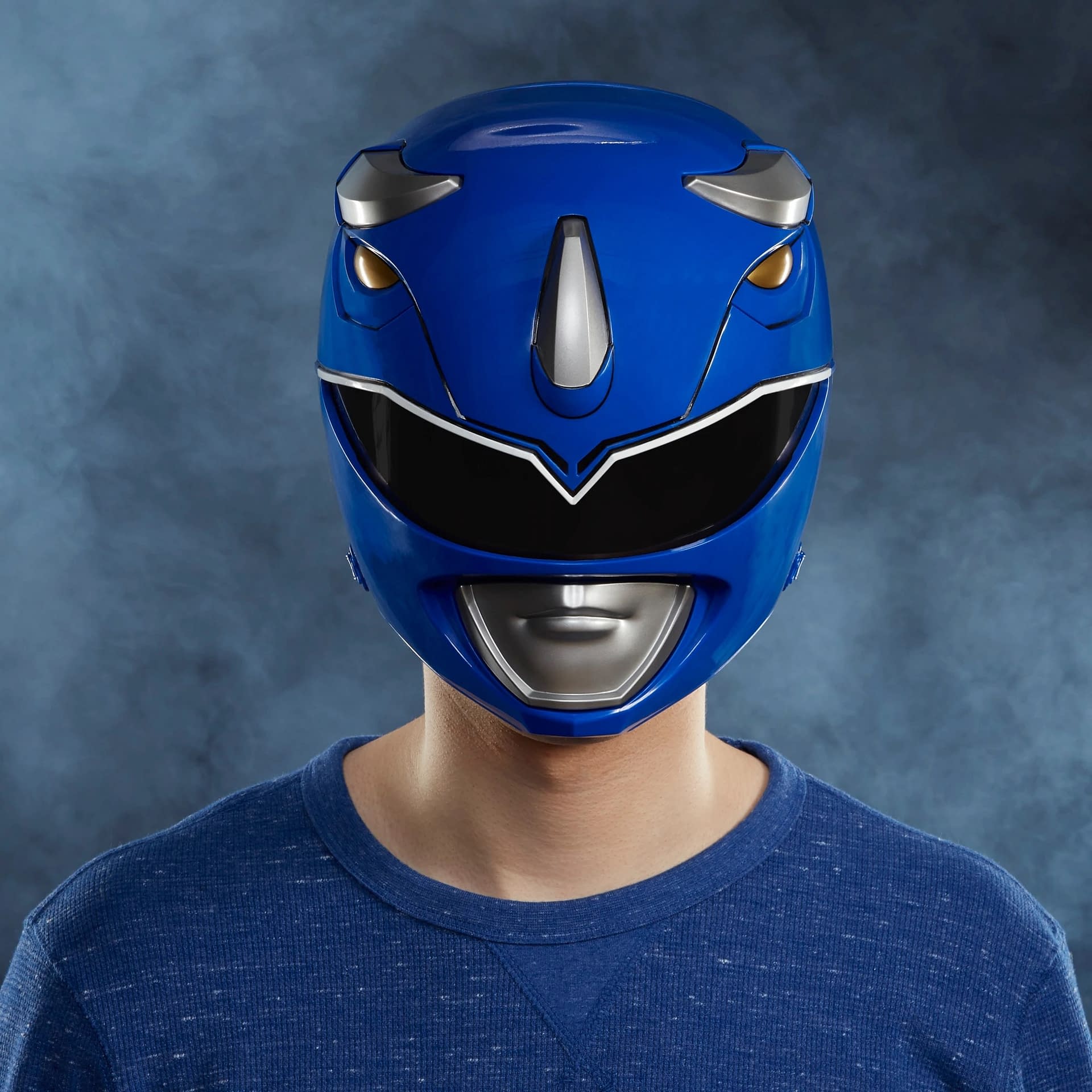 Hasbro Debuts Mighty Morphin Power Rangers Blue Ranger Helmet 