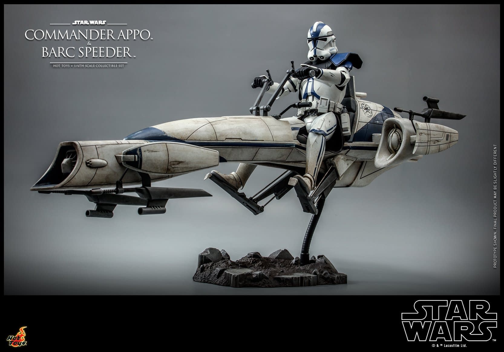 Star Wars Clone Commander Appo with Speeder Arrive At Hot Toys 