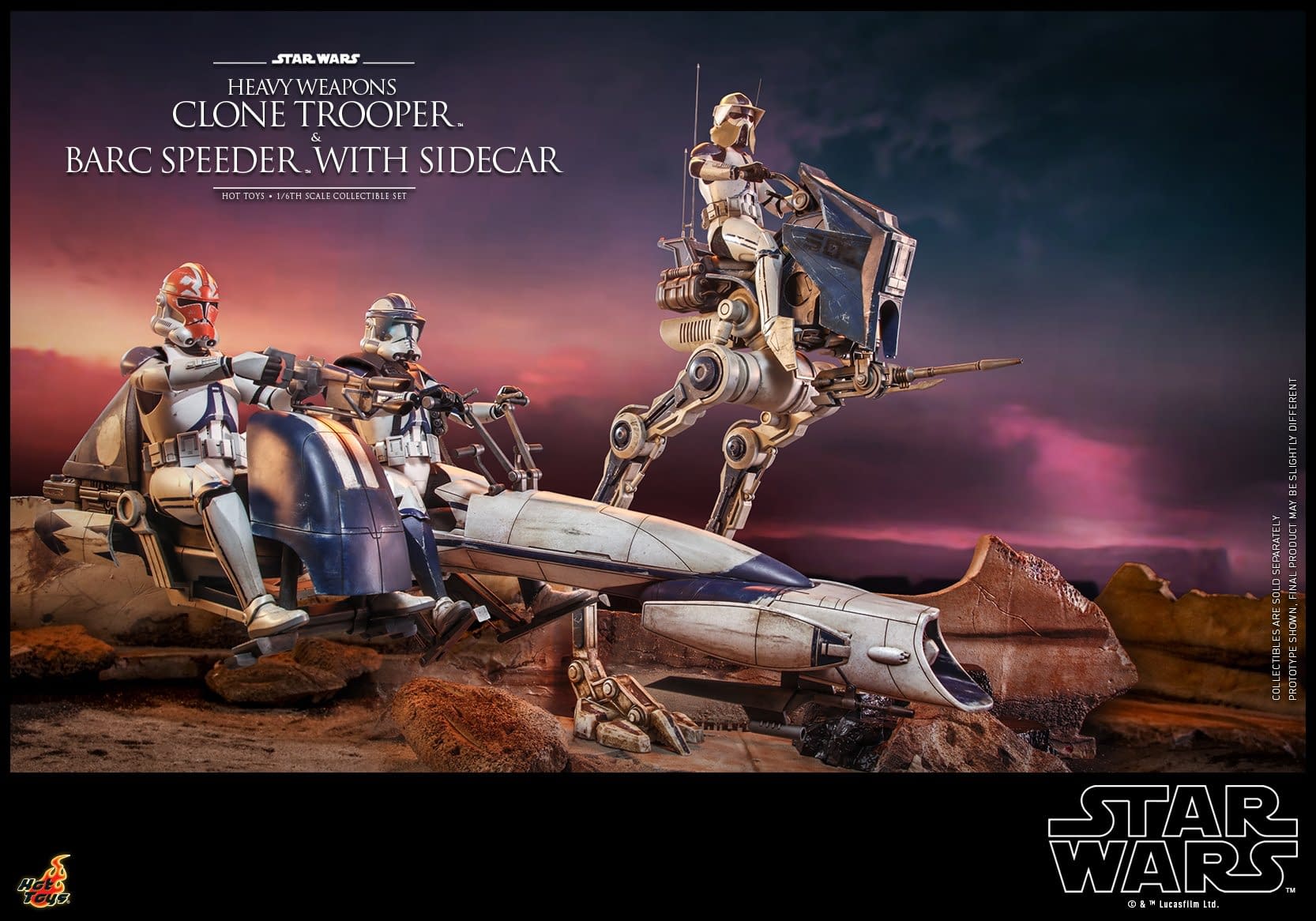 Hot Toys Debuts Star Wars Heavy Trooper and Speeder with Sidecar