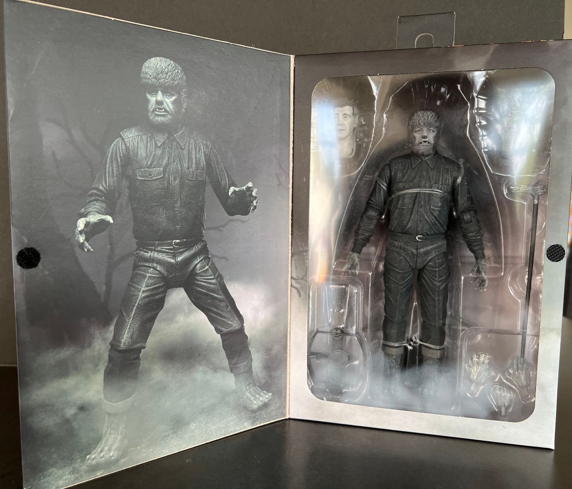 NECA's Black & White Universal Monsters Wolf Man Is Incredible