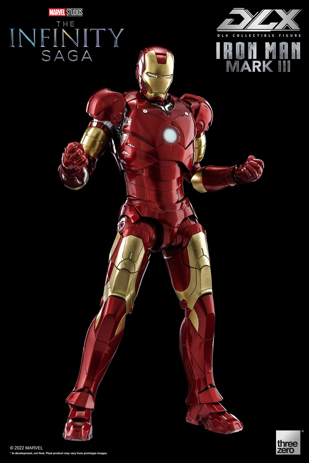 Iron Man Lands with New Infinity Saga DLX Mark 3 Figure from threezero