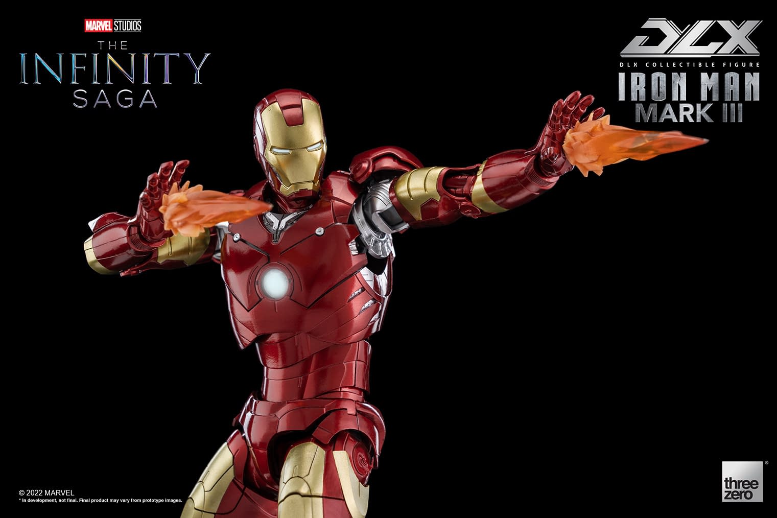Iron Man Lands with New Infinity Saga DLX Mark 3 Figure from threezero