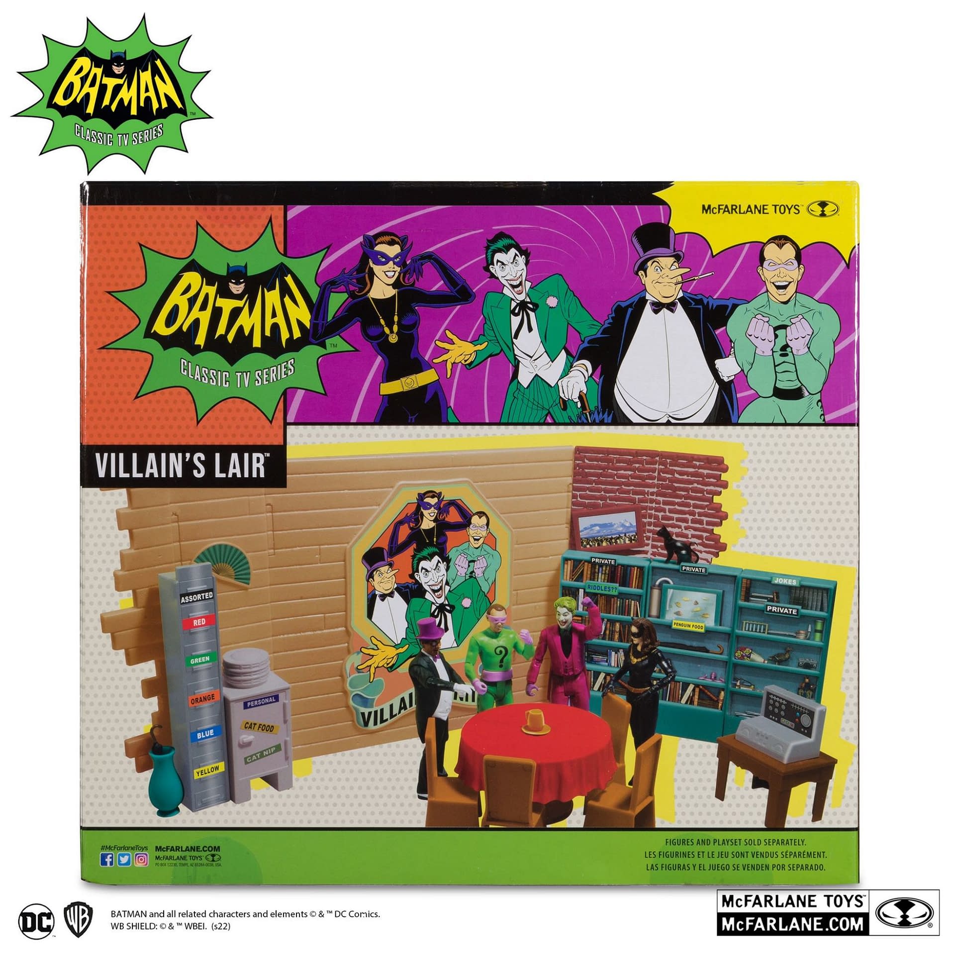 McFarlane Toys Debuts Batman 66' Villian's Lair Playset