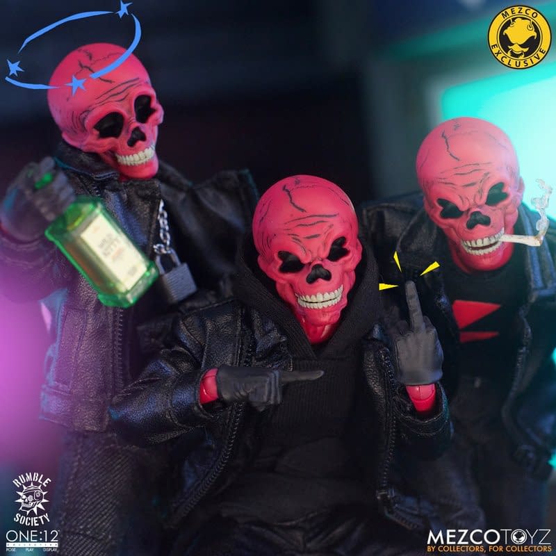 The Rumble Society's Pink Skulls Chaos Club Returns to Mezco Toyz