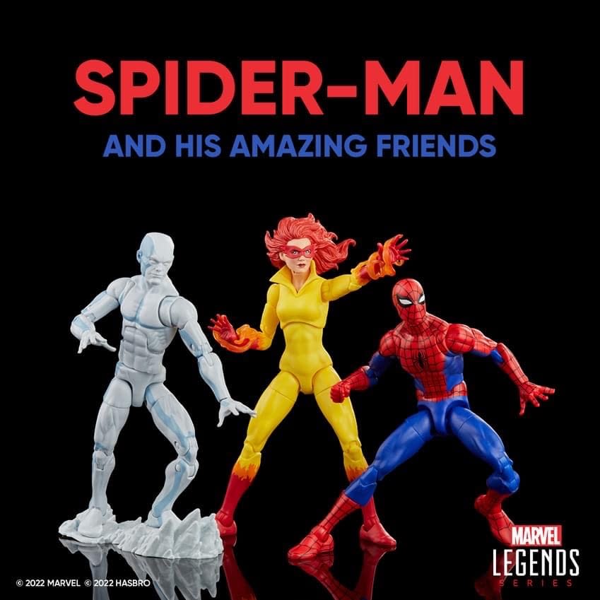 Spider-Man and His Amazing Friends Marvel Legends three pack