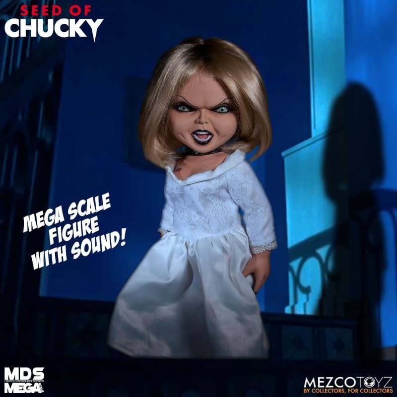 Mezco Toyz Releases Seed of Chucky Talking Tiffany Doll