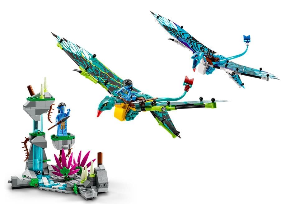  LEGO Reveals Avatar Jake & Neytiri's First Banshee Flight Set