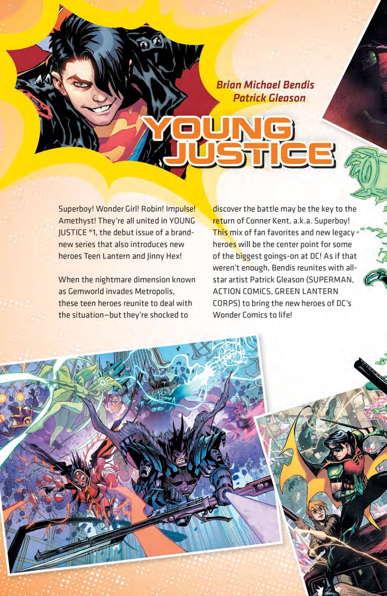 DC Comics Change Young Justice #1 Cover to Feature the Girls as Well as The Boys