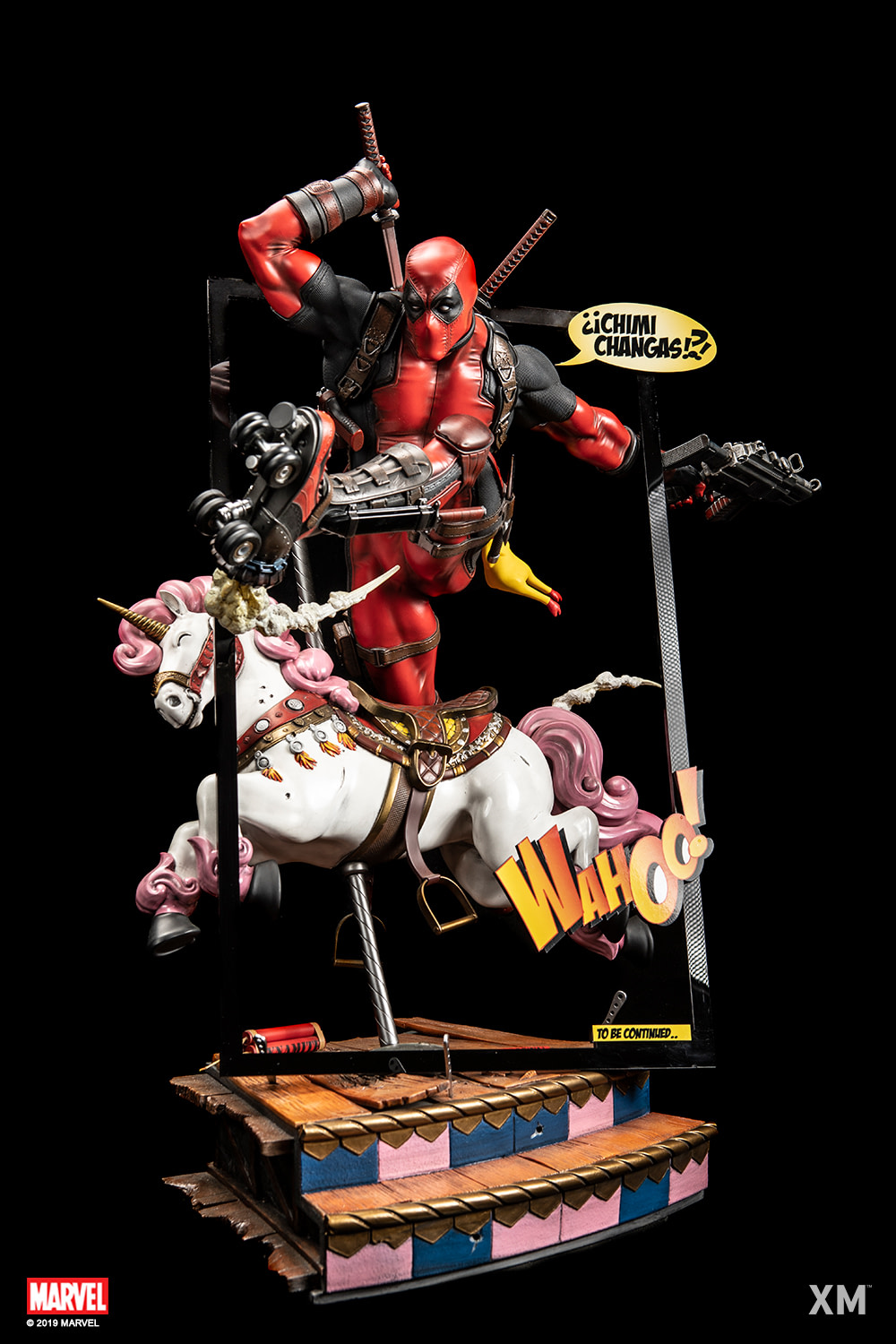 gamestop deadpool statue