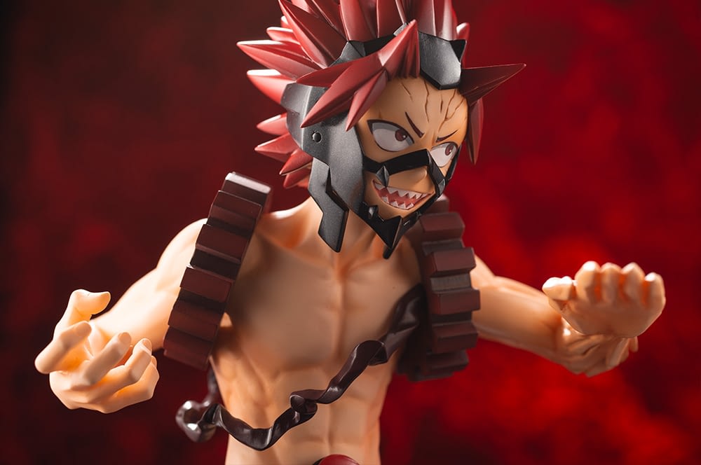 red riot statue