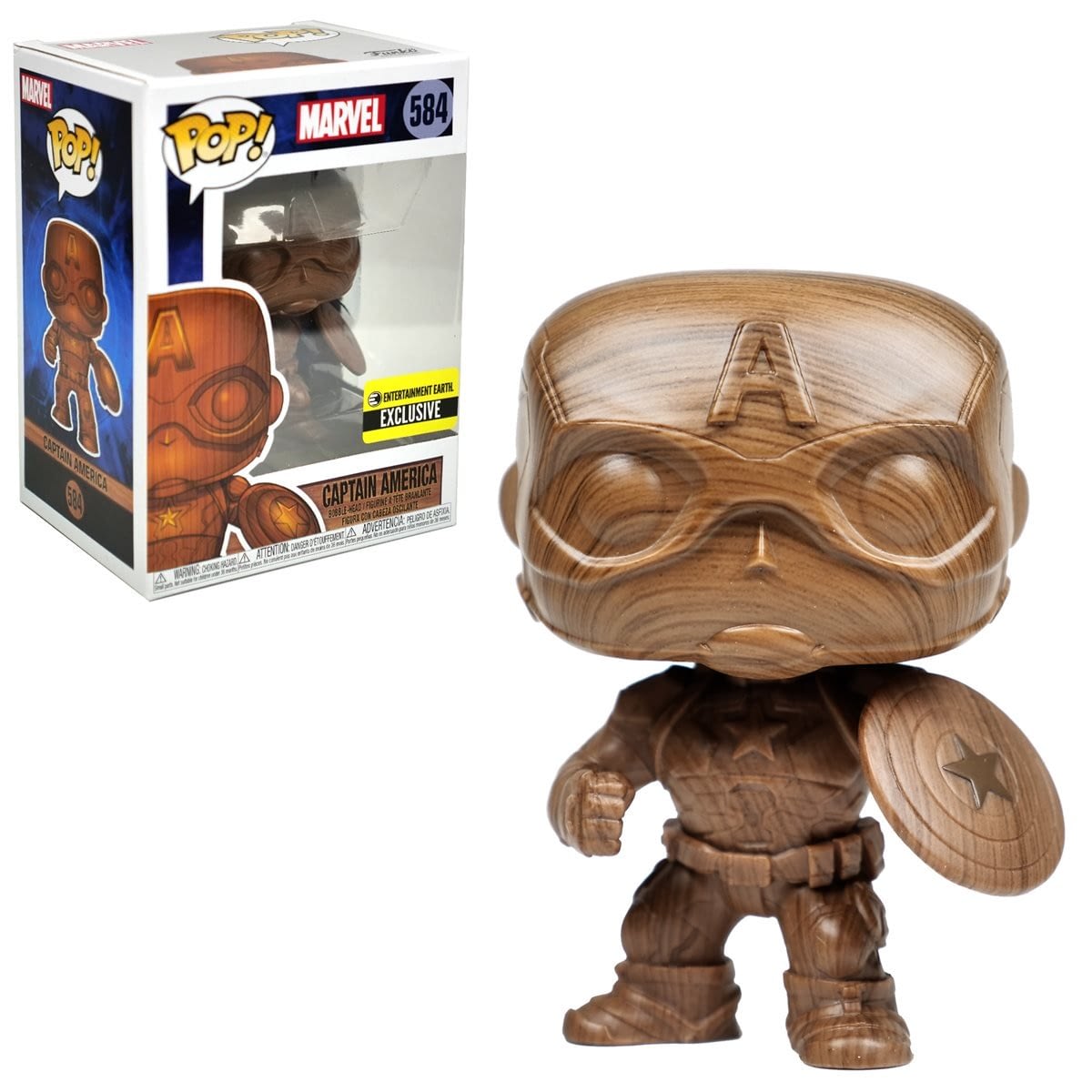 wooden captain america pop