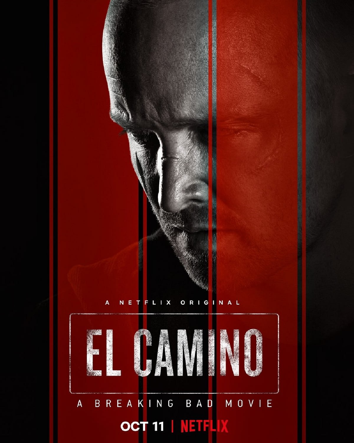 "El Camino A Breaking Bad Movie" Official Poster Jesse Reflects Back