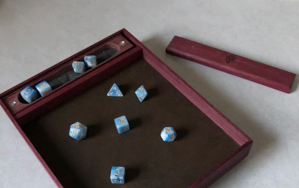 gaming table dice rubber tray insert