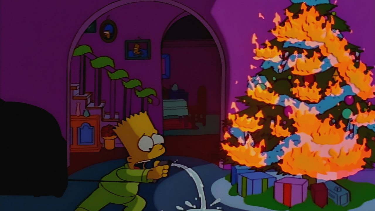 The Simpsons Fox Cartoon Christmas Present Kids Birthday Party Large Gift B...