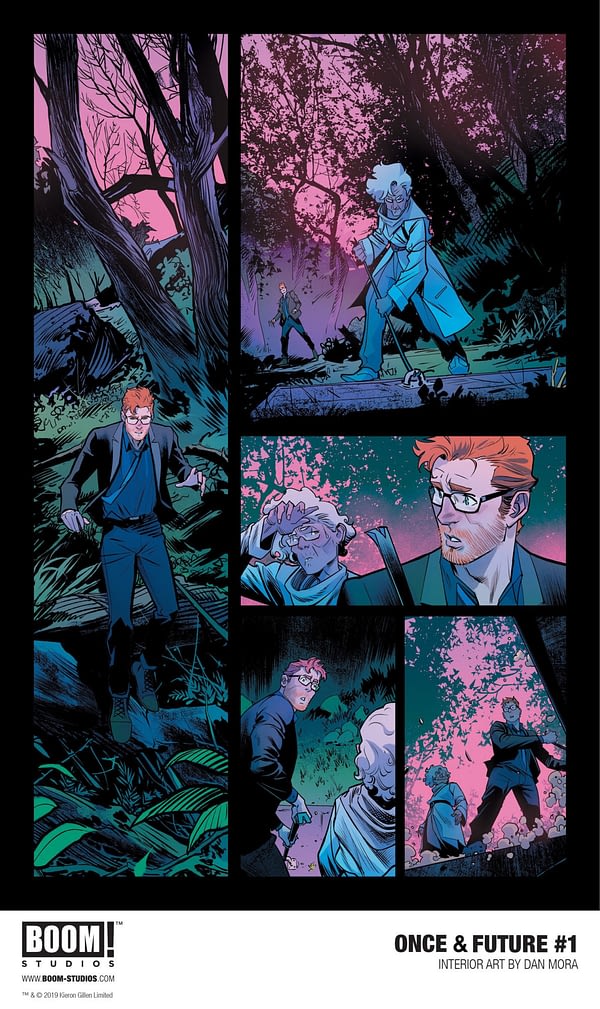 First Look at Kieron Gillen and Dan Mora's Once And Future, From Boom in August