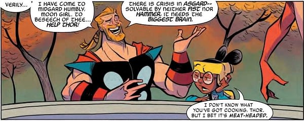 Moon Girl Puts Thor in His Place - Moon Girl and Devil Dinosaur #43 Preview