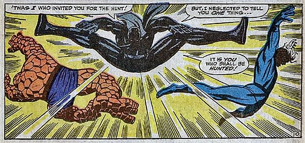 Black Panther from Fantastic Four #52 art by Jack Kirby and Joe Sinnott