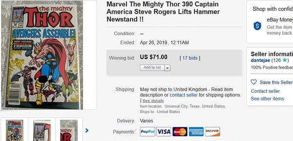 Mighty Thor #390 Rockets In Value Over Avengers: Endgame Spoilers