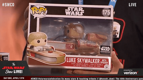 luke skywalker speeder funko