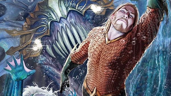 Cover to Aquaman #28 by Stepjan Sejic