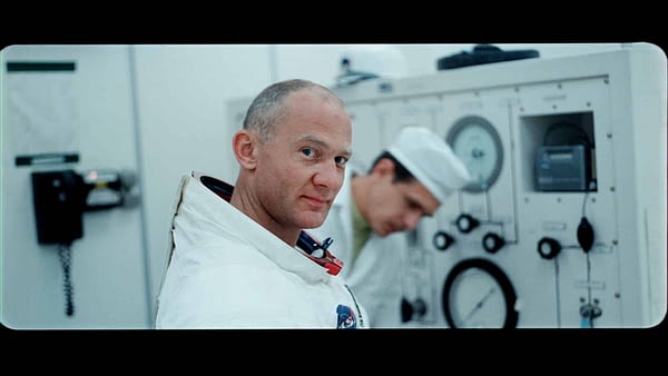 A still of Buzz Aldrin from APOLLO 11 by Todd Miller, Courtesy of Sundance Institute.