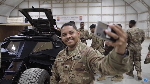 When People Who Drive Actual Tanks For a Living, Got to See the Batmobile Prop