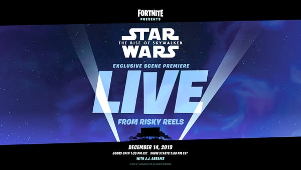 -quot;Fortnite-quot; Will Be Showing A Clip Of -quot;#Star Wars: The Rise Of Skywalker-quot;
