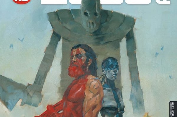 Cover to 2000 AD #2050 by Simon Davis