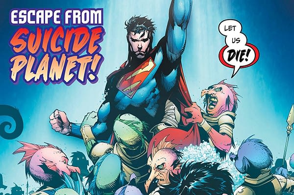 Superman #41 cover by Viktor Bogdanovic and Mike Spicer