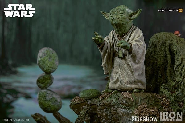 blockbuster yoda statue