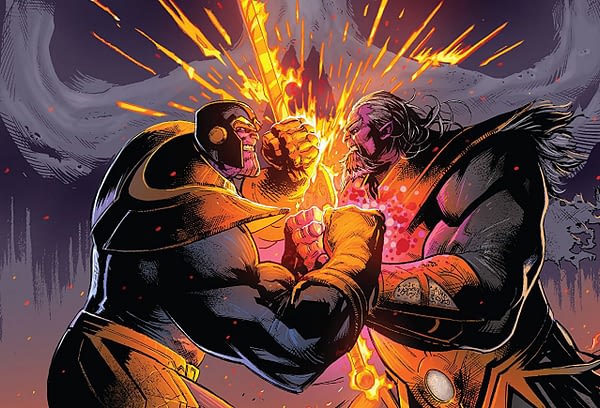 Thanos #18 cover by Geoff Shaw and Antonio Fabela