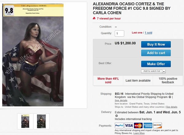 ACO Wonder Woman Variant Is Now a $1000+ Comic