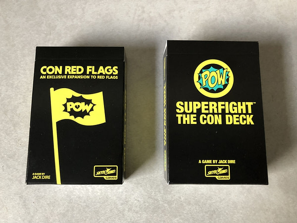 Playing With Con Fidence We Review Superfight Red Flags Con Decks