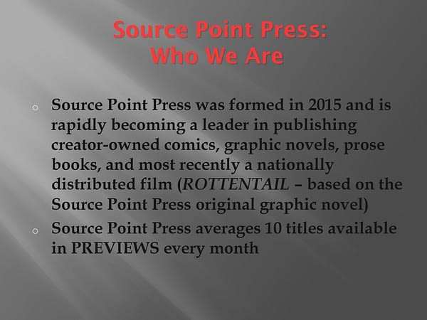 Dirk Manning's Source Point Press