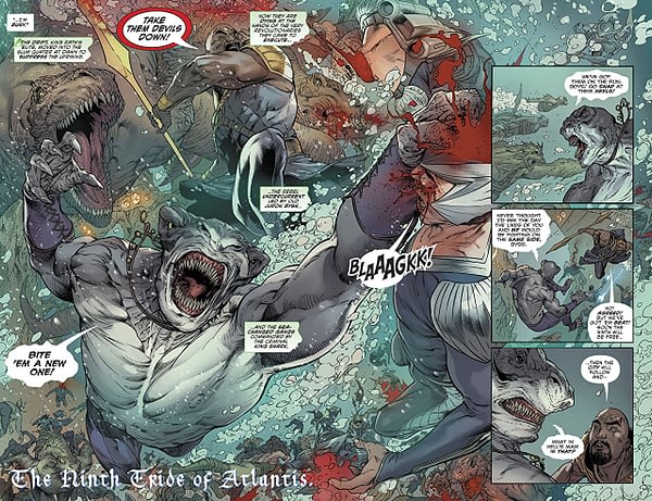 Aquaman #35 art by Robson Rocha, Daniel Henriques, Danny Miki, and Sunny Gho
