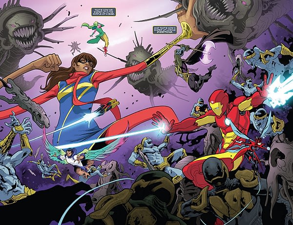 Infinity Countdown: Champions #2 art by Emilio Laiso and Andy Troy