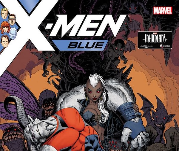 Cover to X-Men: Blue #11 by Arthur Adams and Peter Steigerwald