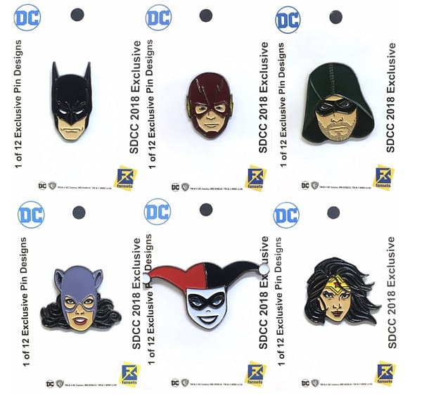 Check Out The Free DC Comics Pins in This Years SDCC Bags