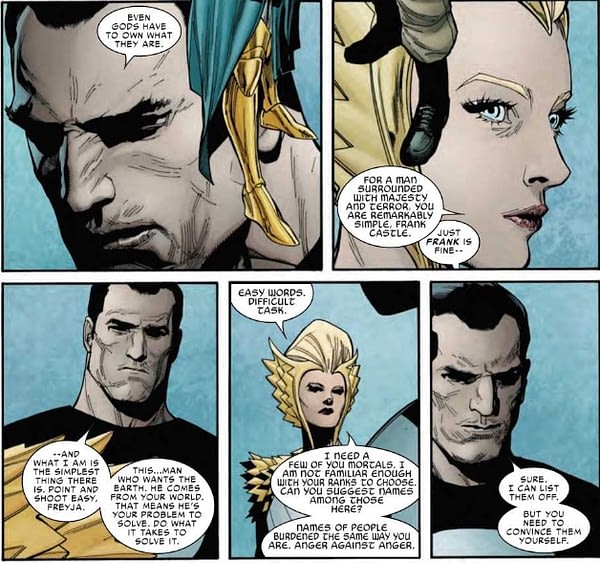 The Punisher Channels Yoda in War of the Realms Strikeforce Dark Elf Realm #1 (Preview)