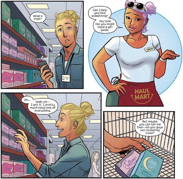 Love in the Tampon Aisle in Runaways #21