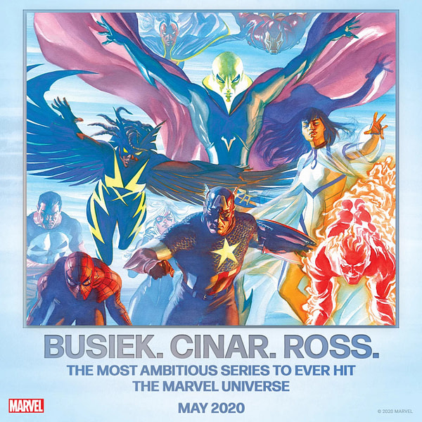 Kurt Busiek y Alex Ross hacen equipo para la serie más ambiciosa de Marvel Cómics