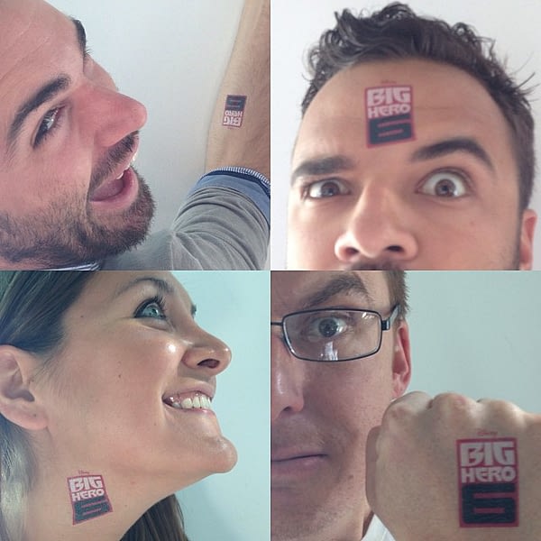 Disney Animators Get Decked Out In Big Hero 6 Temporary (?) Tattoos