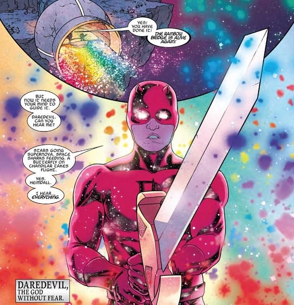 Daredevil Becomes a God and the Avengers Get Flying Horses in War of the Realms #3 (Preview)