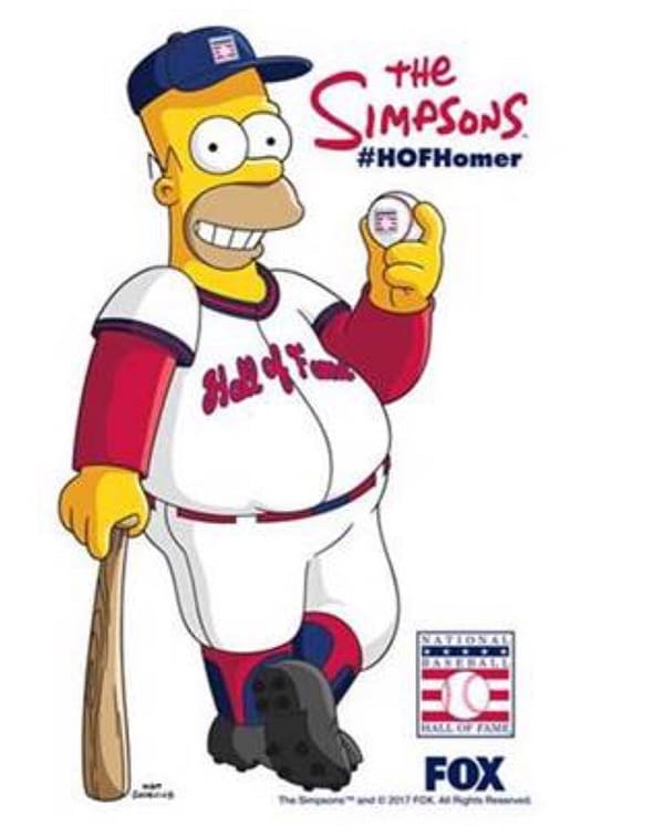 To The Baseball Hall Of Fame, Homer Simpson! (Yes Really)